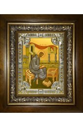 Икона Марк апостол, 18x24 см, со стразами, в деревянном киоте, арт вк-3503
