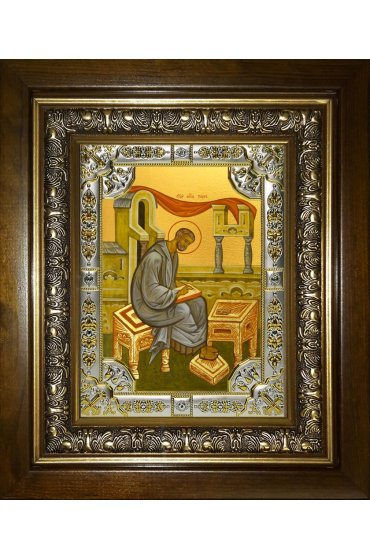 Икона Марк апостол, 18x24 см, со стразами, в деревянном киоте, арт вк-3503
