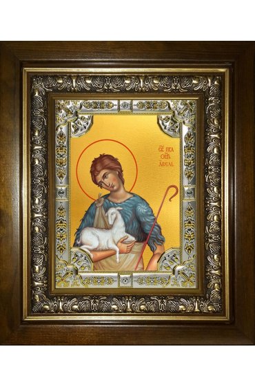 Икона Авель праотец, 18x24 см, со стразами, в деревянном киоте, арт вк-3579