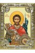 Икона Александр Невский серебро 18 х 24 со стразами, арт вк-3591