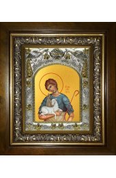 Икона Авель праотец, 14x18 см, в деревянном киоте 20х24 см, арт вк-3599