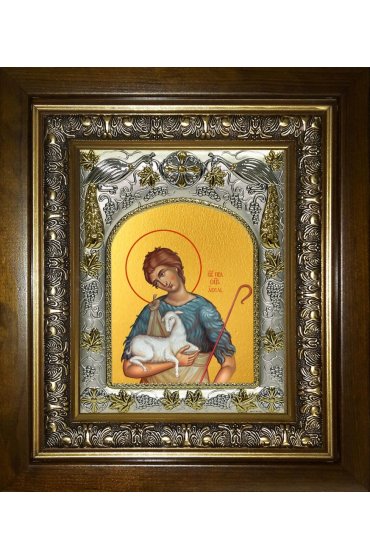 Икона Авель праотец, 14x18 см, в деревянном киоте 20х24 см, арт вк-3599 Икона Авель праотец, 14x18 см, в деревянном киоте 20х24 см, арт вк-3599