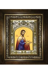 Икона Александр Сидский, 14x18 см, в деревянном киоте 20х24 см, арт вк-3611