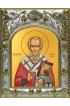 Икона Анатолий Константинопольский 14x18 в серебряном окладе, арт вк-3616
