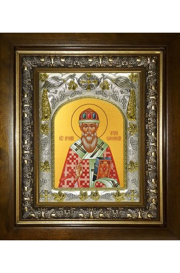 Икона Арсений Суздальский, 14x18 см, в деревянном киоте 20х24 см, арт вк-3682