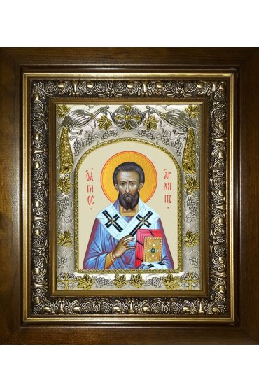 Икона Архип Колоссянский, 14x18 см, в деревянном киоте 20х24 см, арт вк-3686