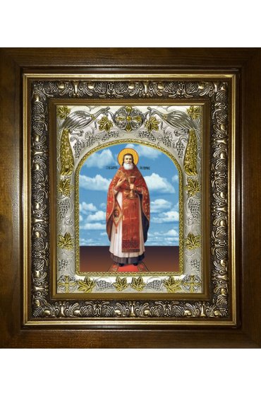 Икона Валентин Амфитеатров, 14x18 см, в деревянном киоте 20х24 см, арт вк-3691
