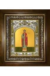Икона Вениамин Персидский, 14x18 см, в деревянном киоте 20х24 см, арт вк-3739