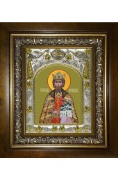 Икона Владимир Новгородский, 14x18 см, в деревянном киоте 20х24 см, арт вк-3752