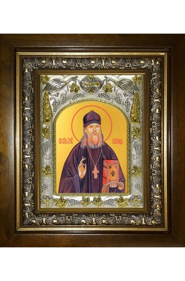 Икона Всеволод Потеминский, 14x18 см, в деревянном киоте 20х24 см, арт вк-3754