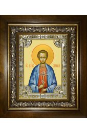 Икона Виталий Александрийский, 18x24 см, со стразами, в деревянном киоте, арт вк-3760