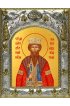 Икона Вячеслав Чешский 14x18 в серебряном окладе, арт вк-3763