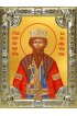 Икона Вячеслав Чешский серебро 18 х 24 со стразами, арт вк-3771
