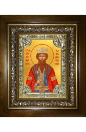 Икона Вячеслав Чешский, 18x24 см, со стразами, в деревянном киоте, арт вк-3793