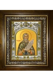 Икона Герман Аляскинский, 14x18 см, в деревянном киоте 20х24 см, арт вк-3838