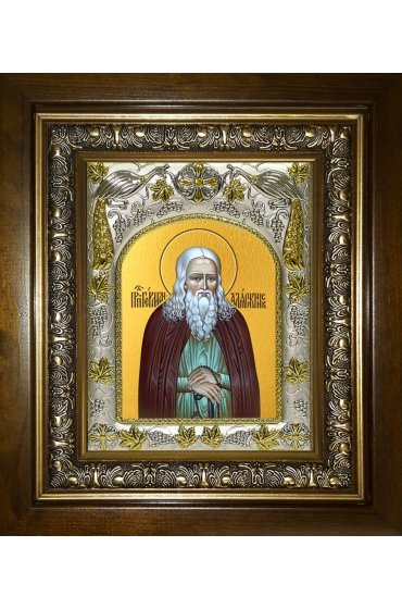 Икона Герман Аляскинский, 14x18 см, в деревянном киоте 20х24 см, арт вк-3839