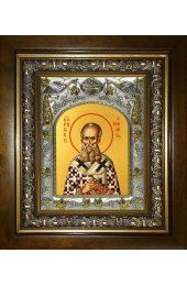 Икона Григорий Богослов, 14x18 см, в деревянном киоте 20х24 см, арт вк-3847