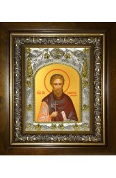 Икона Дмитрий Дабудский, 14x18 см, в деревянном киоте 20х24 см, арт вк-3852