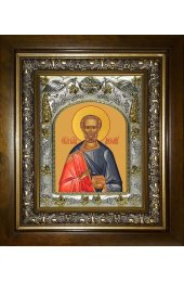 Икона Диомид Тарсянин Никейский, 14x18 см, в деревянном киоте 20х24 см, арт вк-3858