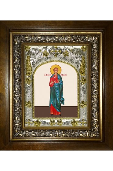 Икона Дионисий Ефесский, 14x18 см, в деревянном киоте 20х24 см, арт вк-3860