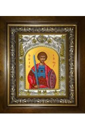 Икона Дионисий Фракийский, 14x18 см, в деревянном киоте 20х24 см, арт вк-3861