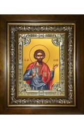 Икона Гордий Каппадокийский, 18x24 см, со стразами, в деревянном киоте, арт вк-3865