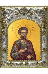 Икона Иоаким Праведный 14x18 в серебряном окладе, арт вк-3889