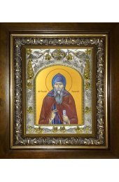 Икона Евфимий Корельский, 14x18 см, в деревянном киоте 20х24 см, арт вк-3904