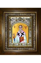 Икона Епифаний Кипрский, 14x18 см, в деревянном киоте 20х24 см, арт вк-3906