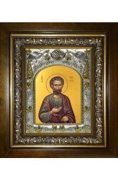 Икона Иоаким Праведный, 14x18 см, в деревянном киоте 20х24 см, арт вк-3918