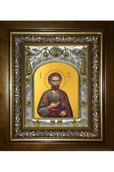 Икона Иоаким Праведный, 14x18 см, в деревянном киоте 20х24 см, арт вк-3918