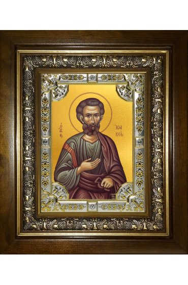 Икона Иоаким Праведный, 18x24 см, со стразами, в деревянном киоте, арт вк-3931