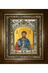 Икона Иоанн (Иван) Воин, 14x18 см, в деревянном киоте 20х24 см, арт вк-3965