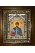Икона Иоанн (Иван) Воин, 14x18 см, в деревянном киоте 20х24 см, арт вк-3966