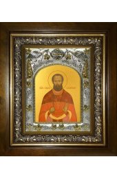 Икона Исмаил Базилевский, 14x18 см, в деревянном киоте 20х24 см, арт вк-3981