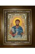Икона Иоанн (Иван) Воин, 18x24 см, со стразами, в деревянном киоте, арт вк-3985