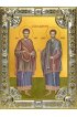 Икона Косьма и Дамиан мученики 18 х 24 со стразами, арт вк-4012