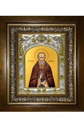 Икона Кирилл Новоезерский Новгородский, 14x18 см, в деревянном киоте 20х24 см, арт вк-4016