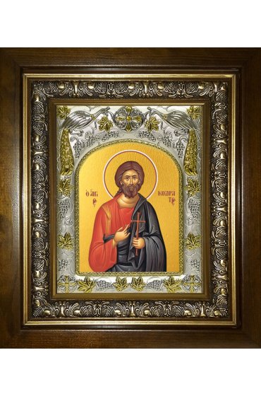 Икона Кодрат Никомидийский, 14x18 см, в деревянном киоте 20х24 см, арт вк-4018