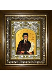 Икона Косма Эталийский, 14x18 см, в деревянном киоте 20х24 см, арт вк-4021