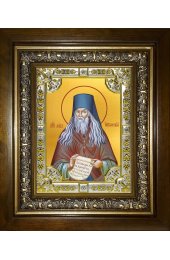 Икона Лев Оптинский, 18x24 см, со стразами, в деревянном киоте, арт вк-4052