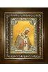 Икона Леонтий епископ Ростовский, 18x24 см, со стразами, в деревянном киоте, арт вк-4053
