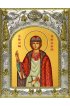 Икона Михаил Муромский, 14x18 в серебряном окладе, арт вк-4075