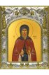Икона Моисей Угрин Печерский, 14x18 в серебряном окладе, арт вк-4078