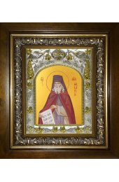 Икона Макарий Оптинский, 14x18 см, в деревянном киоте 20х24 см, арт вк-4089