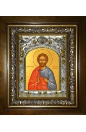 Икона Максим Кизический, 14x18 см, в деревянном киоте 20х24 см, арт вк-4096