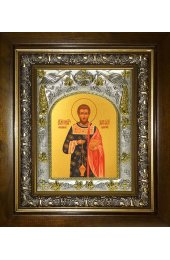 Икона Матфей (Матвей) Белгородский, 14x18 см, в деревянном киоте 20х24 см, арт вк-4102