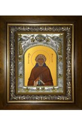 Икона Моисей Мурин, 14x18 см, в деревянном киоте 20х24 см, арт вк-4108