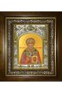 Икона Никита архиепископ Аполлониадский, 14x18 см, в деревянном киоте 20х24 см, арт вк-4187