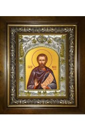 Икона Никита Хартуларий, 14x18 см, в деревянном киоте 20х24 см, арт вк-4188